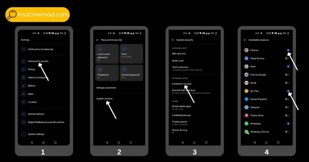 Permitir a instalação